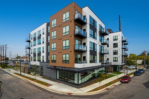 modern multi-story apartment at The Shale, Minneapolis