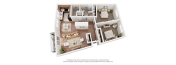 Two Bedroom C at Timberlee, Portland, OR, Oregon