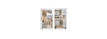 Townhome 3D floor plan