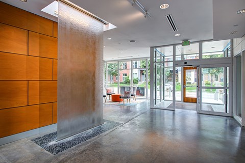 Posh Resident Lounge at Track 29 Apartments, Minneapolis, Minnesota