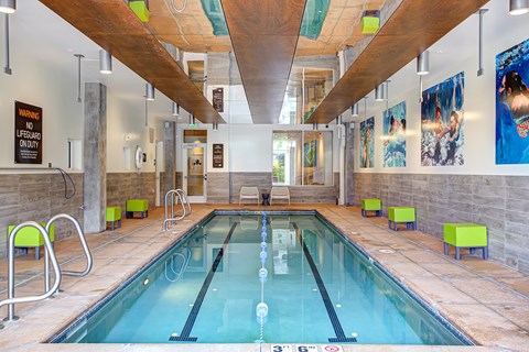 Swimming Pool With Sparkling Water at Track 29 Apartments, Minneapolis, 55408