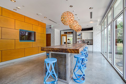 Large Community Clubhouse with tv at Track 29 Apartments, Minneapolis, MN, Minnesota