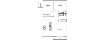 Two Bedroom B at Cascade Vista, Portland, OR, Oregon