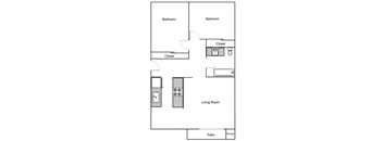 Two Bedroom A at Cascade Vista, Portland, 97239