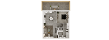 Unit-type-1 at Arrive Longmont, Longmont