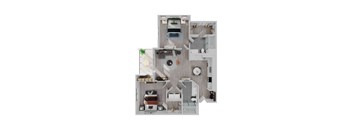 3D floorplan for Cashew at Arrive Vacaville