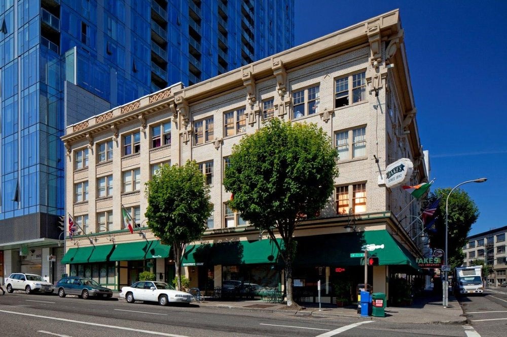 Exterior view of Maurice Dear at Maurice Dear Apartments, Portland, 97205