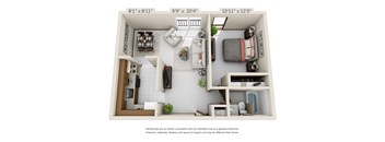 1 bed 1 bath A at Wayzata Woods Apartments, Wayzata 55391