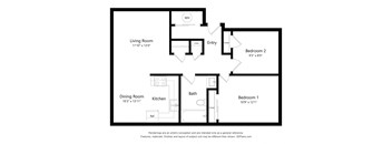 2 bed 2 bath at Woodridge Apartments, Kenai, AK
