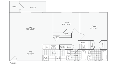 Woodgate-Floor-Plan  at Woodgate, Virginia