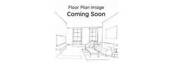 A drawing of a living room with a couch and a coffee table.