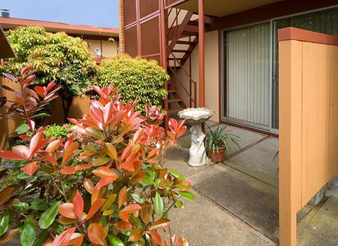 Small shrub with Screened Balcony at Julie Ann, Portland, OR, Oregon , 97215