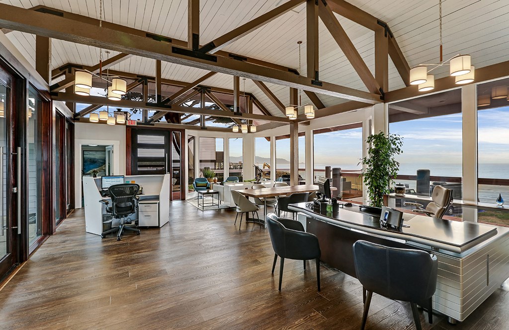 Leasing office interior  at OceanAire Apartment Homes, Pacifica