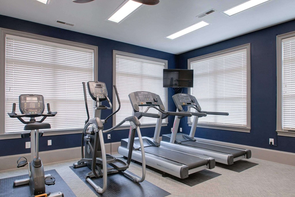 our apartments have a gym with equipment  at ReNew Glenmoore, Glenmoore, PA, 19343