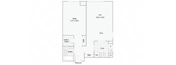 Amherst Floor Plan at Renew Worcester, Worcester, 01602