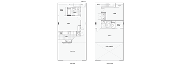 Floorplans for The Geneva - 3 beds and 2 baths  at Blue Ribbon Lofts, Milwaukee, WI