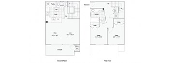 The Alaska Floor Plan at ReNew Bayshore Townhomes, Alaska