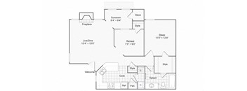 Onyx Floorplan at ReNew Chesterfield, Missouri