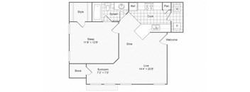 Opal Floorplan at ReNew Chesterfield, Chesterfield, Missouri