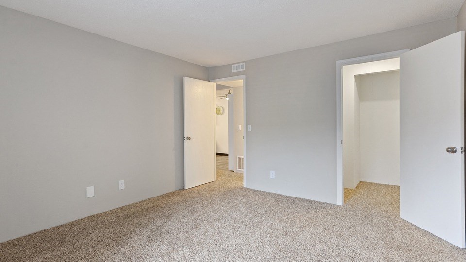 Carpeted Bedroom at ReNew Cross Creek, St. Louis, MO
