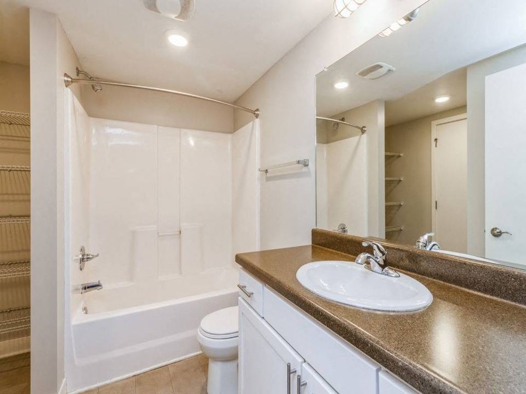 Bathroom at Rocket Transfer Lofts, Des Moines, IA