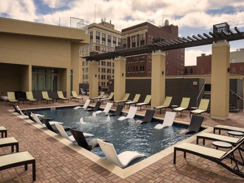 Pool And Sundeck at ReNew Wichita, Kansas