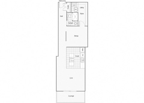 Beckham Floor Plan at ReNew Wichita, Wichita, 67202