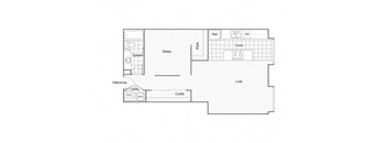 Bendel Floor Plan at ReNew Wichita, Kansas, 67202