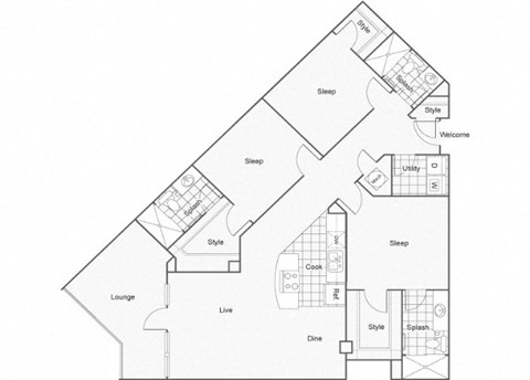 Birken Floor Plan at ReNew Wichita, Kansas