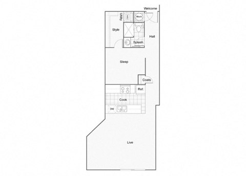 Bowie Floor Plan at ReNew Wichita, Wichita