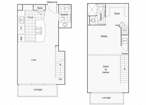 Burberry Floor Plan at ReNew Wichita, Wichita, KS, 67202