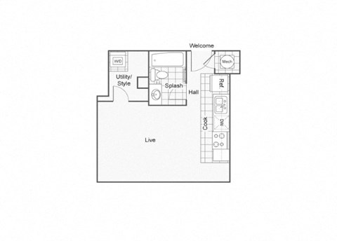 Chanel Floor Plan at ReNew Wichita, Wichita, KS