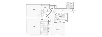 Ford Floor Plan at ReNew Wichita, Kansas, 67202