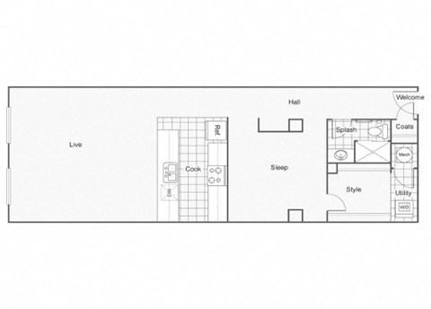 Givenchy Floor Plan at ReNew Wichita, Wichita, Kansas