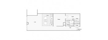 Hermes Floor Plan at ReNew Wichita, Wichita, KS, 67202
