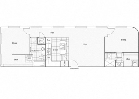 Iman Floor Plan at ReNew Wichita, Wichita, KS