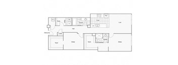 Klein Floor Plan at ReNew Wichita, Wichita, 67202