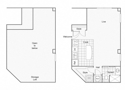 Kors Floor Plan at ReNew Wichita, Wichita