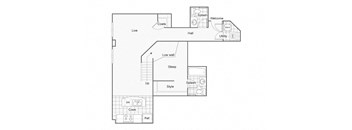 Lacroix Floor Plan at ReNew Wichita, Wichita, KS, 67202