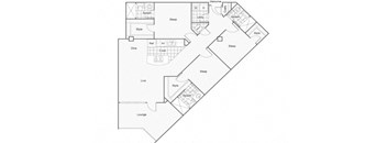 Louboutin Floor Plan at ReNew Wichita, Kansas, 67202