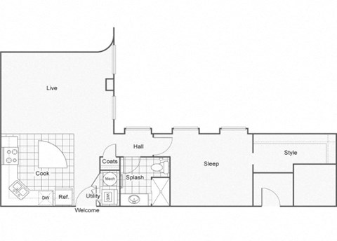 Manolo Floor Plan at ReNew Wichita, Wichita, Kansas