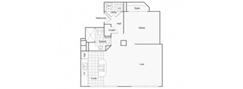 Phoebe Floor Plan at ReNew Wichita, Kansas, 67202