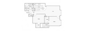 Taylor Floor Plan at ReNew Wichita, Kansas, 67202