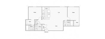 Tiffany Floor Plan at ReNew Wichita, Wichita, Kansas