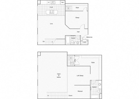 Vera Floor Plan at ReNew Wichita, Wichita, 67202