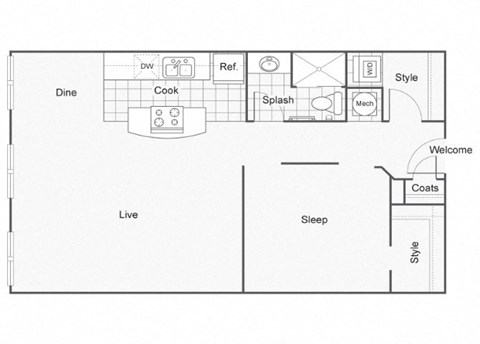 Versace Floor Plan at ReNew Wichita, Wichita