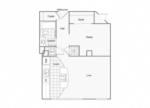 Vuitton Floor Plan at ReNew Wichita, Wichita, 67202
