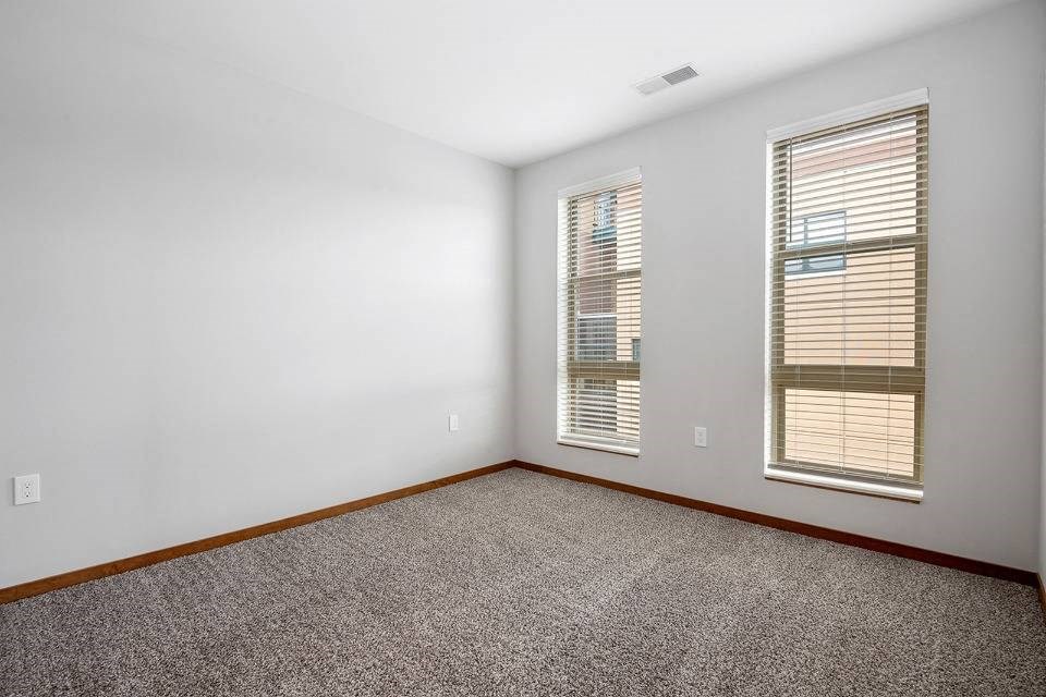 Bedroom with window view and ceiling light1  at 1910 on Water, Milwaukee, WI, 53202