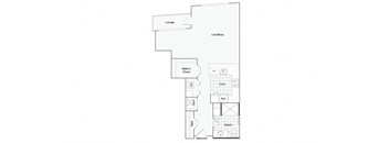 Studio 1 bathroom floor plan Aat 1910 on Water, Milwaukee, WI