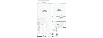 Annandale Floor Plan at Arrive Federal Hill, Baltimore